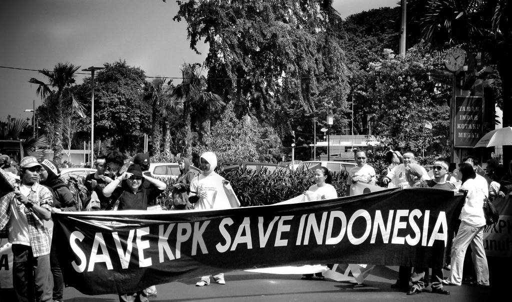 In contrast with previous years, civil society support for the KPK was comparatively weak in 2015. Photo by Flickr user Ivanatman.